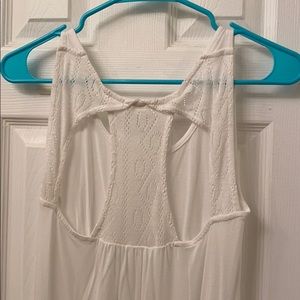 True religion tank top high low white